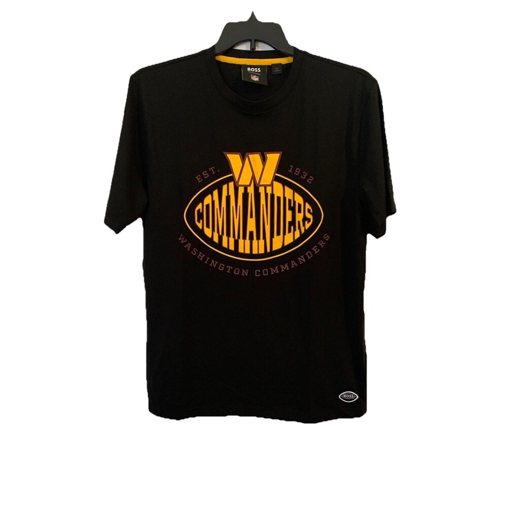 Hugo Boss Washington Commanders Shirt Mens Size Large Black NFL Football New